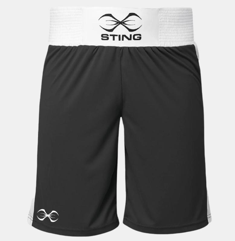 STING: METTLE 2.0 BOXING SHORTS - BLACK