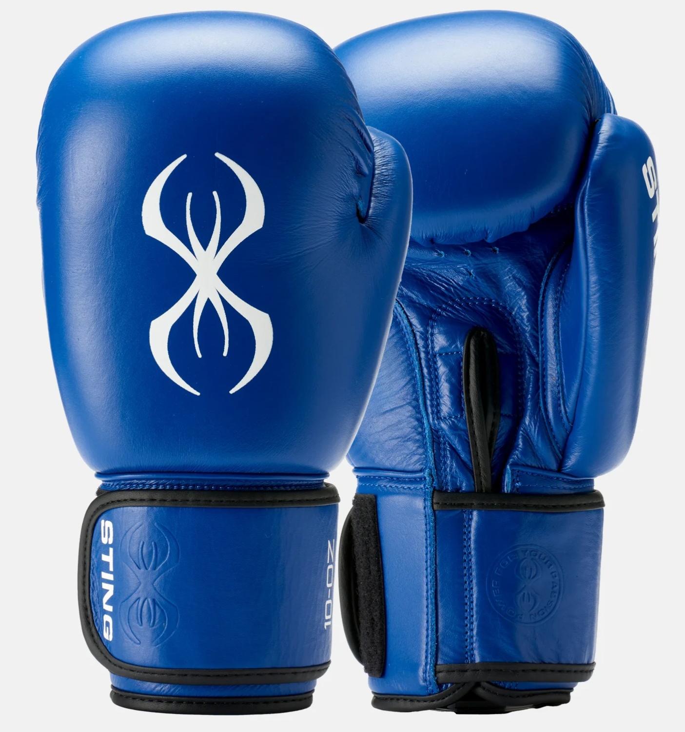 STING: IBA COMPETITION BOXING GLOVES - BLUE