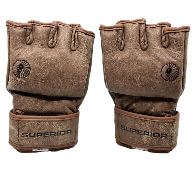 SUPERIOR GEAR: MMA COMPETITION GLOVES - BROWN