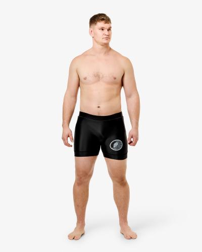 SUPERIOR WEAR: BASE VALE TUDO SHORTS - BLACK