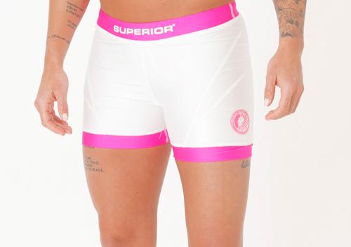 SUPERIOR WEAR: WOMENS FIGHTSHORTS - VIT/ROSA