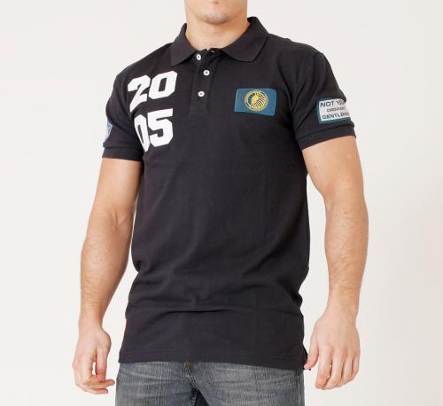 SUPERIOR WEAR: PIKETRÖJA - MARINBLÅ