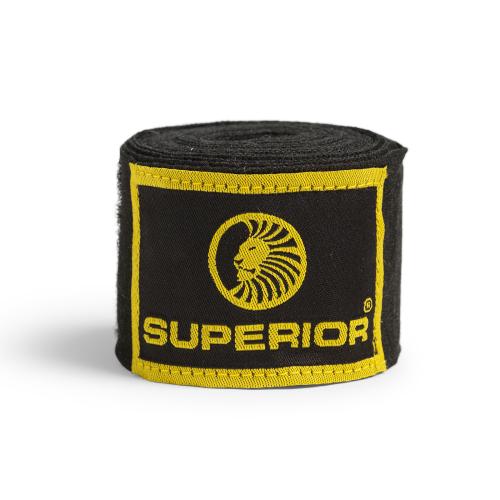 SUPERIOR GEAR: HAND WRAPS 5 METERS - BLACK