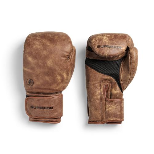 SUPERIOR GEAR: MUAY THAI BOXNINGSHANDSKAR - BRUN