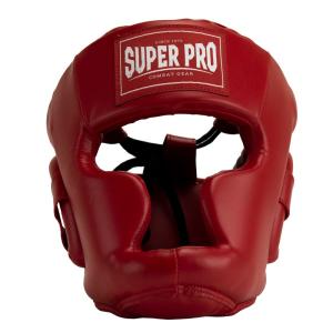 SUPER PRO: COMBAT HEAD GEAR - RED