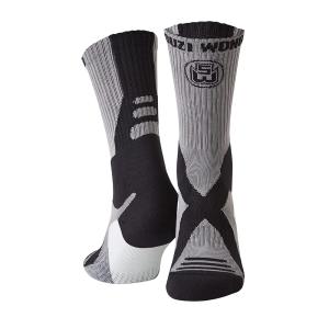 SUZI WONG: X SOLE BOXING SOCKS - GREY/BLACK