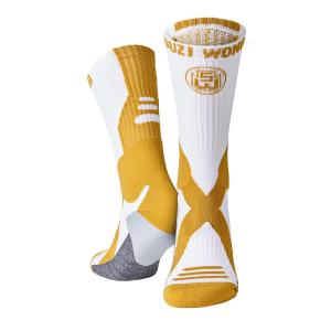 SUZI WONG: X SOLE BOXING SOCKS - WHITE/GOLD