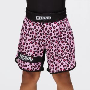 TATAMI: KIDS RECHARGE FIGHT SHORTS - PINK LEOPARD