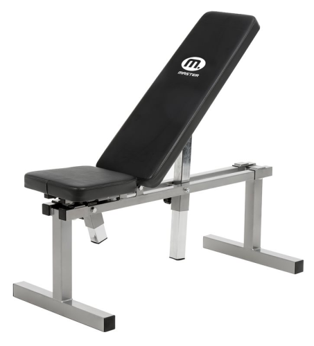 MASTER FITNESS: TRÄNINGSBÄNK SILVER 