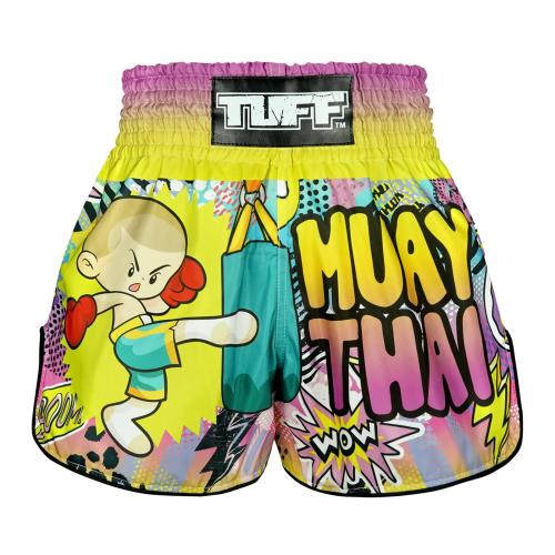 TUFF: RETRO HIGH-CUT SAVAGE BOY MUAY THAI SHORTS