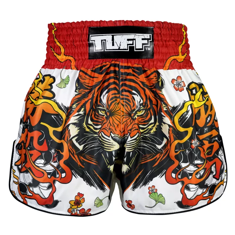 TUFF: HIGH-CUT TORA CHIKARA POWER OF TIGER MUAY THAI SHORTS