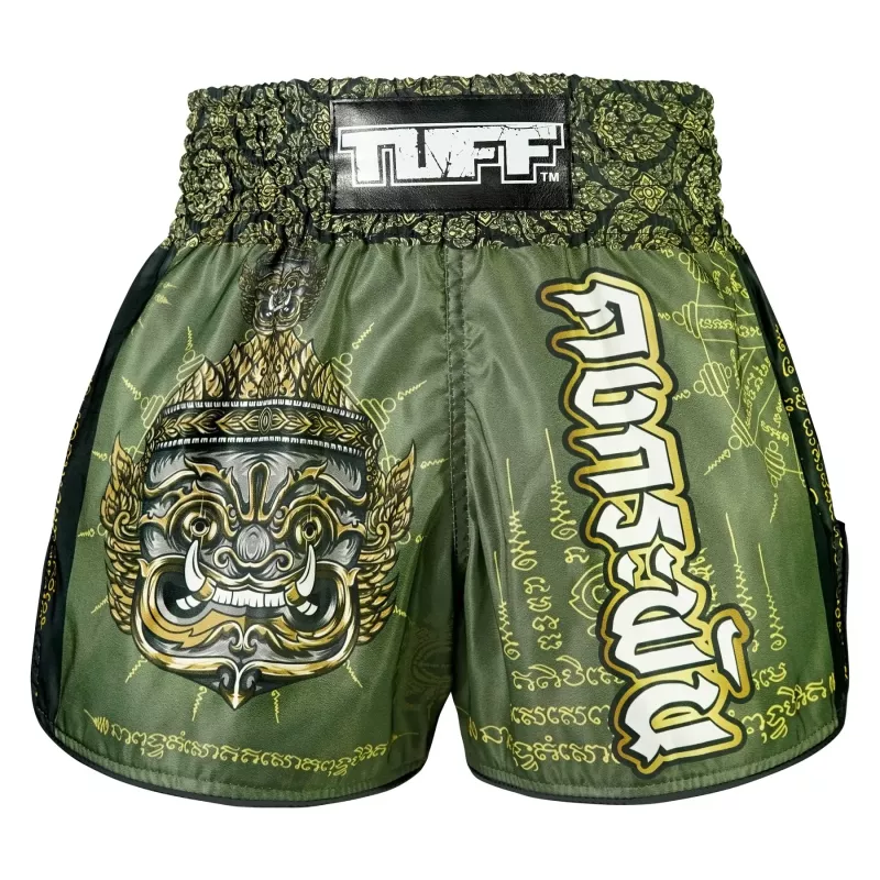 TUFF: RETRO HIGH-CUT THE IMMORTAL YAKSA MUAY THAI SHORTS