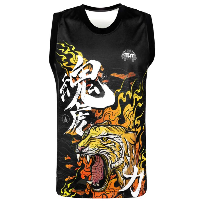 TUFF: TORA MAZUKA THE TRUE TIGER TANK TOP - BLACK