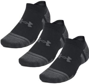 UNDER ARMOUR: PERFORMANCE TECH STRUMPOR 3-PACK - SVART