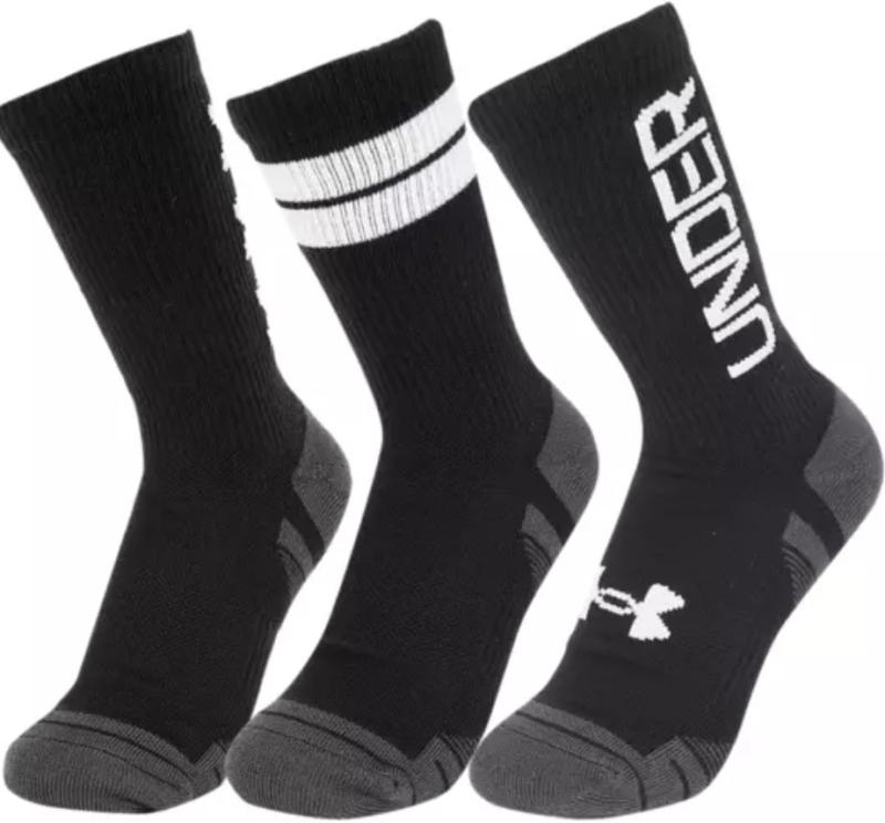 UNDER ARMOUR: PERF TECH NOV 3-PACK CREW SOCKS