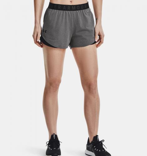 UNDER ARMOUR: WOMENS PLAY UP 3.0 SHORTS - GRÅ