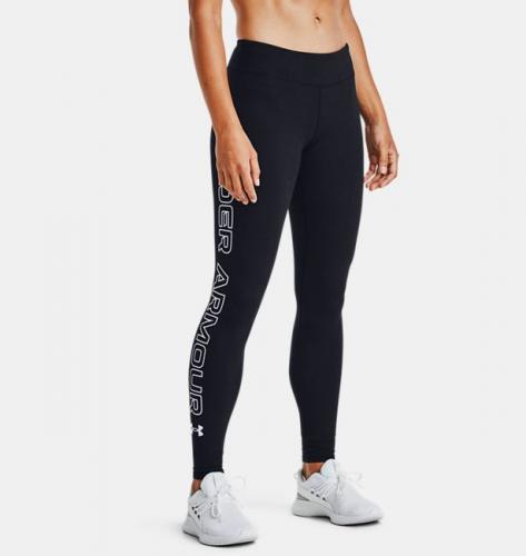 UNDER ARMOUR: WOMEN'S UA FAVORITE WORDMARK LEGGINGS - SVART