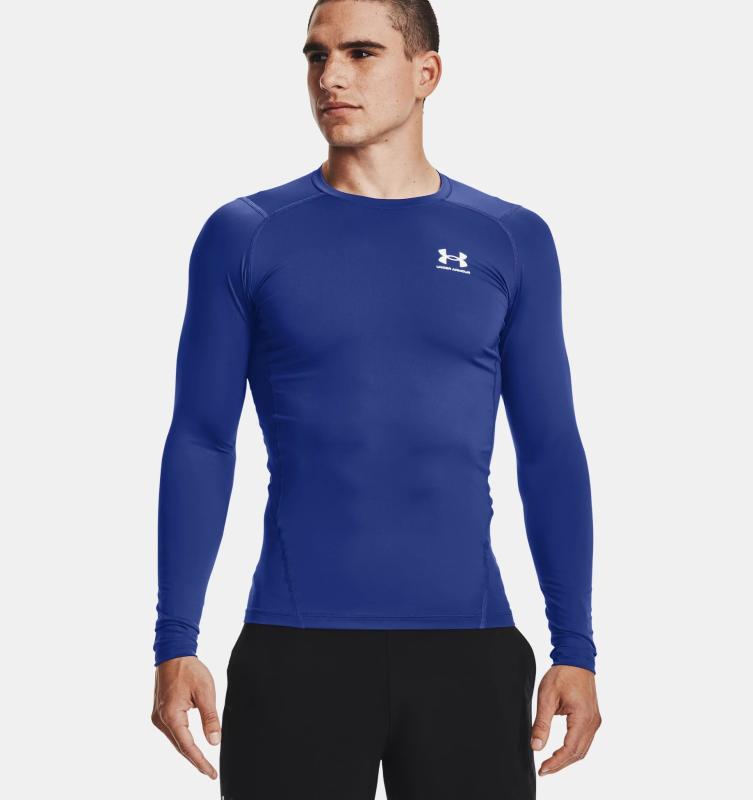UNDER ARMOUR: HG ARMOUR COMP LONGSLEEVE - ROYAL