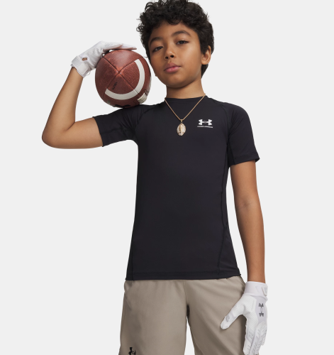 UNDER ARMOUR: JUNIOR HEATGEAR ARMOUR TRÖJA - SVART