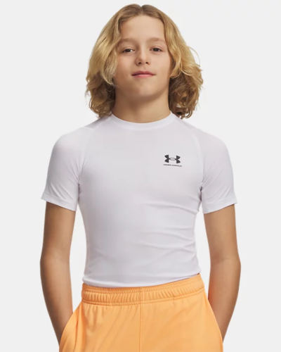 UNDER ARMOUR: JUNIOR HEATGEAR ARMOUR TRÖJA - VIT