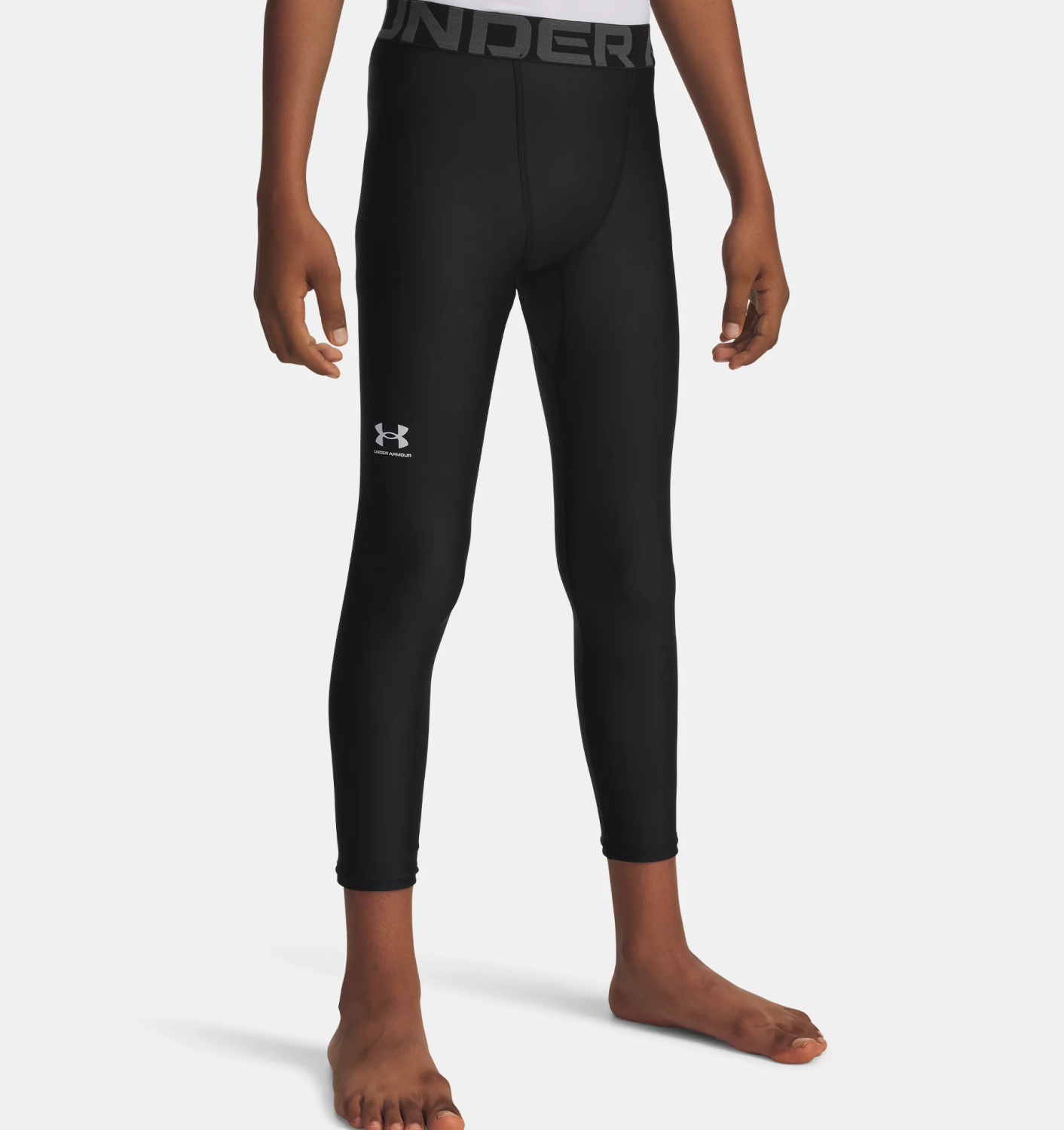 1361738 UNDER ARMOUR: JUNIOR ARMOUR HEATGEAR TIGHTS - SVART