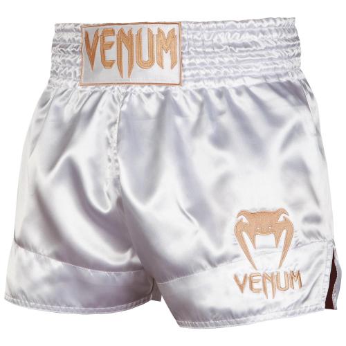 VENUM: MUAY THAI SHORTS CLASSIC - VIT/GULD