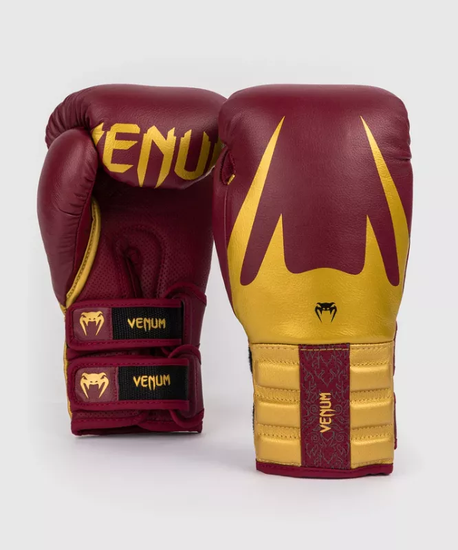 VENUM: REVERSO BOXING GLOVES - CHERRY RED/GOLD