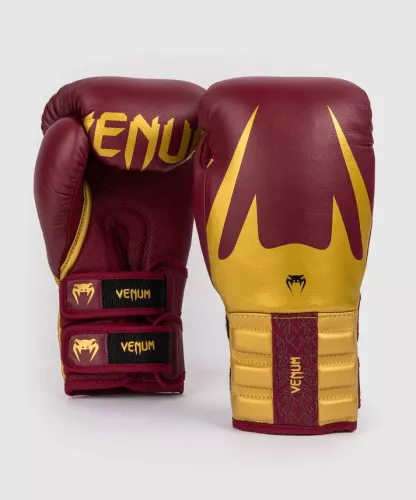VENUM: REVERSO BOXING GLOVES - CHERRY RED/GOLD