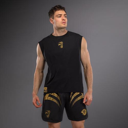 VENUM: X MIKE TYSON TIGER SLEEVELESS T-SHIRT - BLACK/GOLD