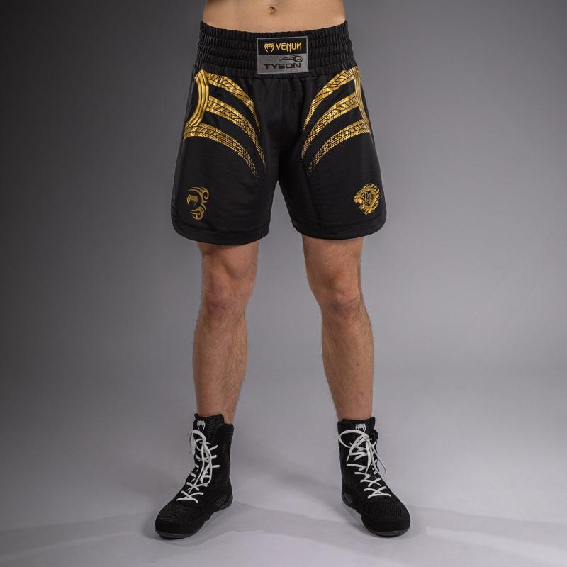VENUM: X MIKE TYSON TIGER BOXING SHORTS - BLACK/GOLD
