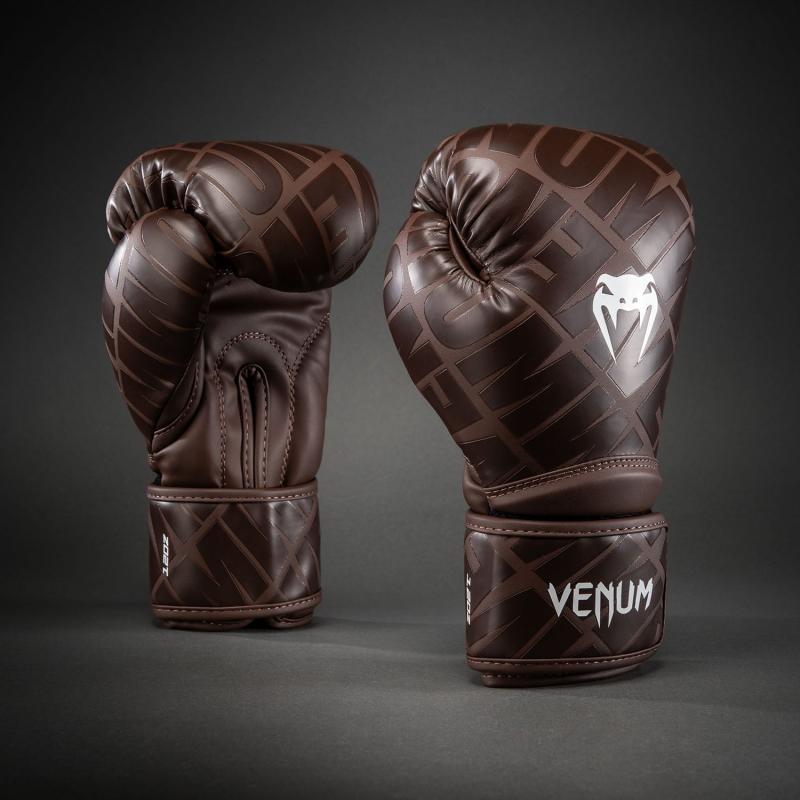 VENUM: CONTENDER 1.5 XT 3D BOXING GLOVES – DARK BROWN