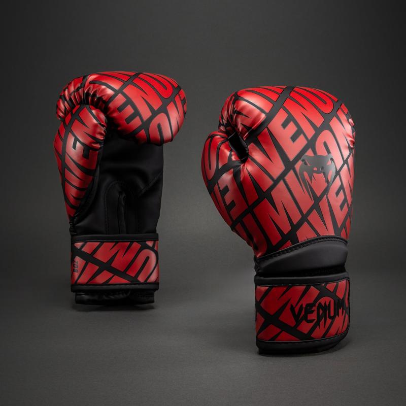 VENUM: CONTENDER 1.5 XT 3D KIDS BOXING GLOVES - BLACK/RED