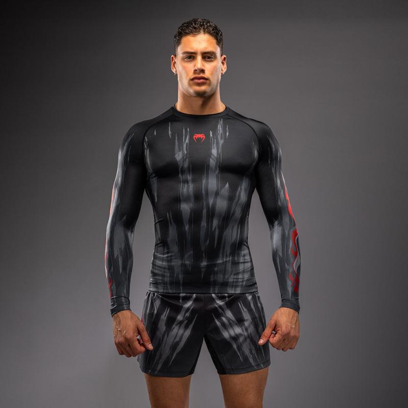 VENUM: DEMON LONG SLEEVE RASHGUARD - BLACK/GREY