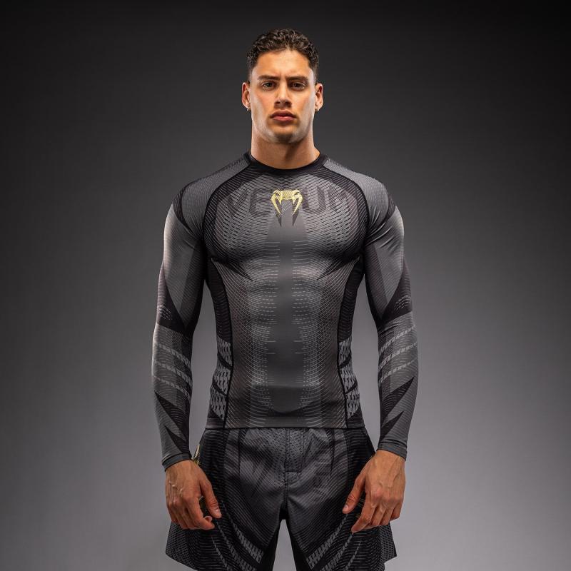 VENUM: GALACTIC 3.0 LONG SLEEVE RASHGUARD - BLACK/GOLD