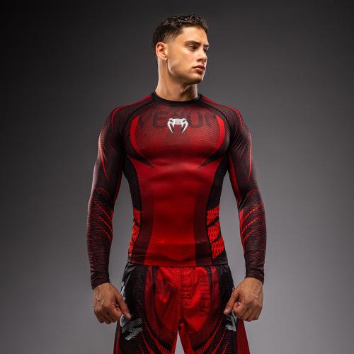 VENUM: GALACTIC 3.0 LONG SLEEVE RASHGUARD - RED/SILVER