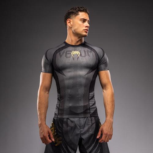 VENUM: GALACTIC 3.0 SHORT SLEEVE RASHGUARD - BLACK/GOLD