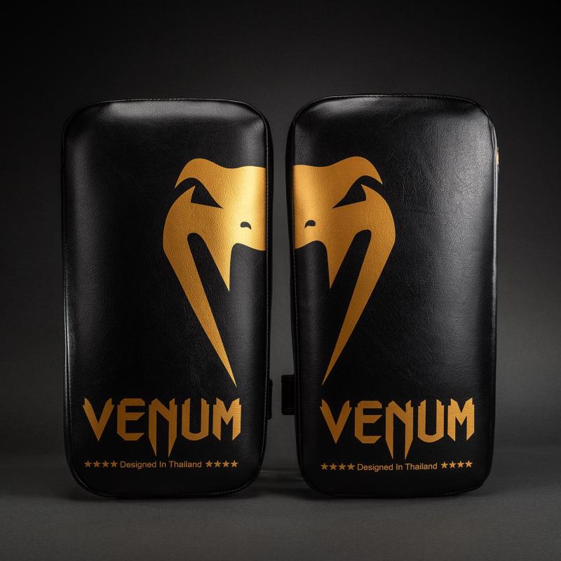 VENUM: GIANT KICK PADS - BLACK/GOLD (PAIR)