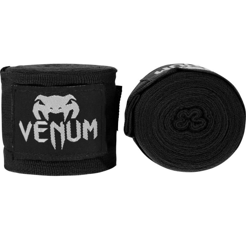 VENUM: BOXING HANDWRAPS - 4 METERS - BLACK/WHITE