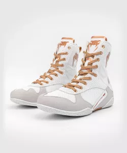 VENUM: ELITE BOXING SHOES - WHITE/GOLD