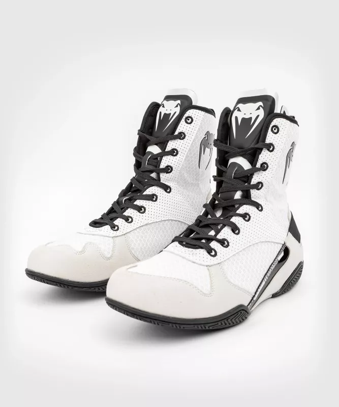 VENUM: ELITE BOXING SHOES - WHITE/BLACK