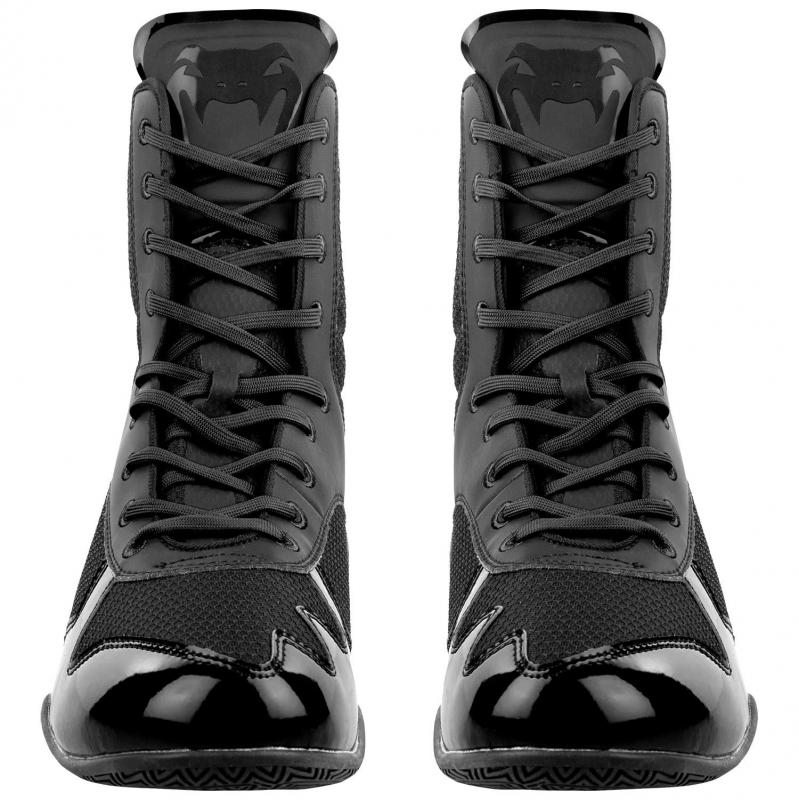 VENUM: ELITE BOXNINGSSKOR - SVART/SVART