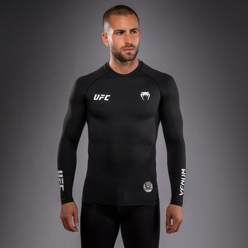 VENUM: UFC UNITY BY VENUM FIGHT WEEK LONG SLEEVE RASHGUARD BLACK/WHITE