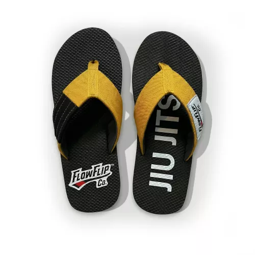 FLOWFLIP: JIU JITSU YOUTH YELLOW BELT FLIP FLOPS
