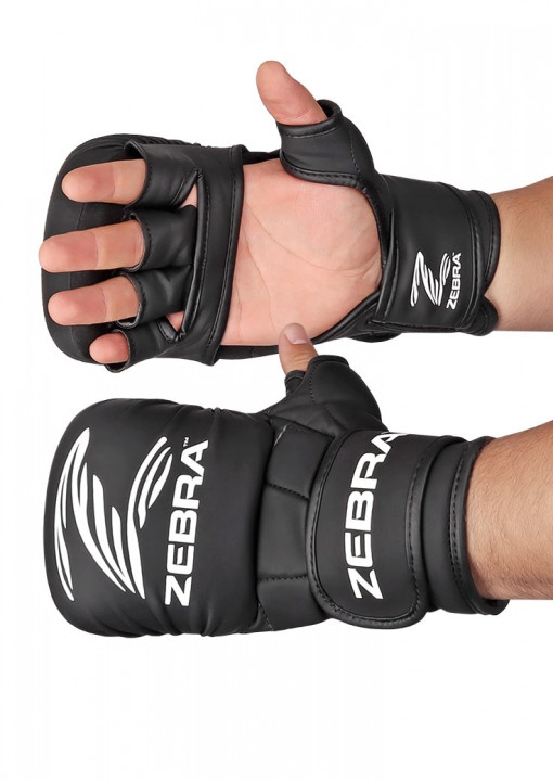 ZEBRA ATHLETICS: MMA SPARRING HANDSKAR - SVART