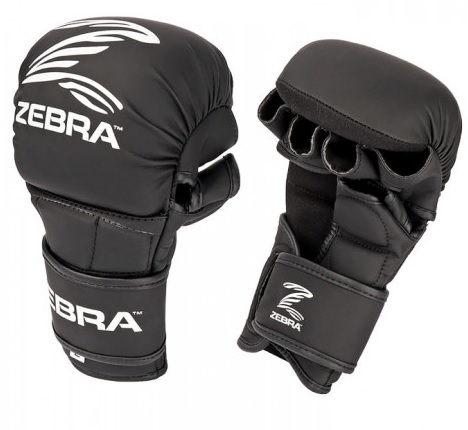 ZEBRA ATHLETICS: MMA SPARRING GLOVES - BLACK