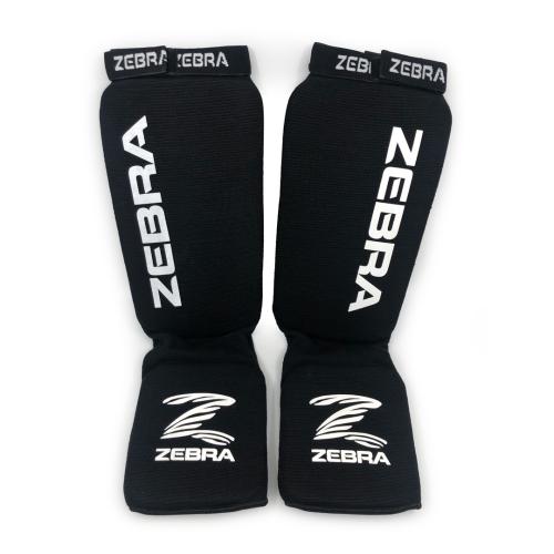 ZEBRA ATHLETICS: FITNESS SHIN INSTEP - BLACK