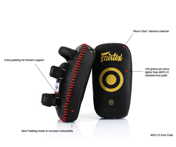 FAIRTEX: LIGHTWEIGHT KICK PADS KPLC5 PAIR