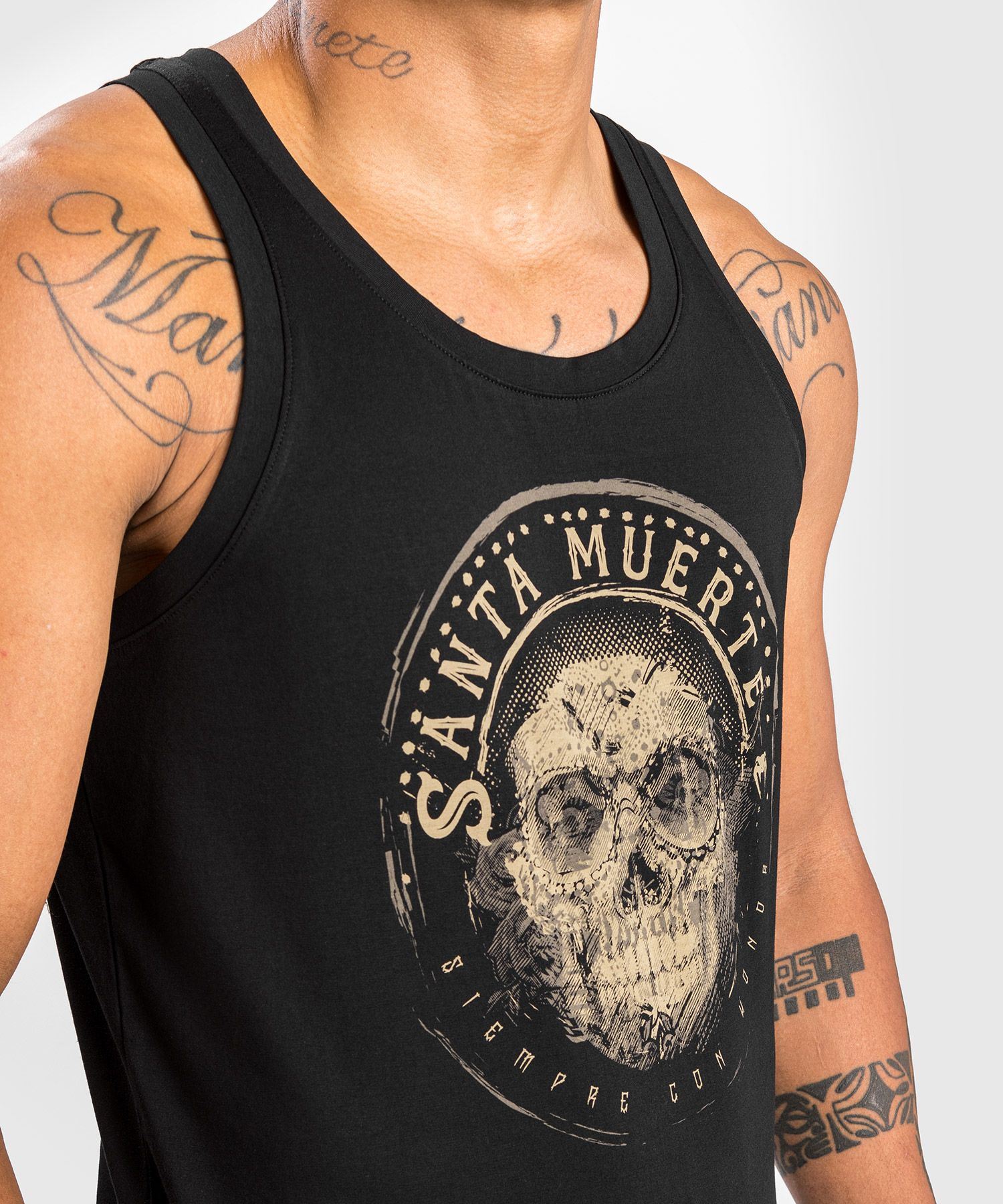 Venum Santa Muerte Dark Side T-Shirt Noir/Marron Chemise, Homme