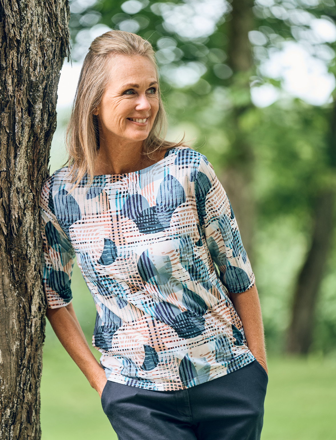 Topp med armbågslängd, 761314