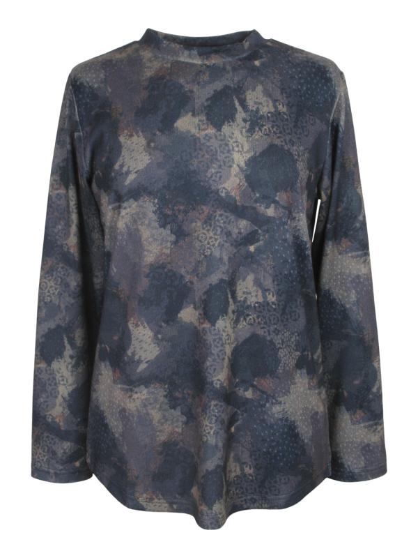 Topp med halvpolo, 752416